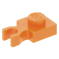 LEGO lapos elem 1x1 fogóval, narancssárga (4085b)