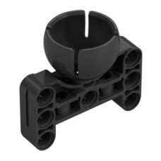 LEGO technic gömbcsukló nagyméretű H-alakú foglalattal 3×5, gyöngyház sötétszürke (39370)
