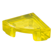LEGO csempe 1×1 kerek negyed kör, átlátszó sárga (25269)