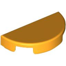 LEGO csempe kerek 1×2 fél, világos narancssárga (1748)