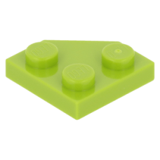 LEGO ék alakú lapos elem 2x2 (45°-os), lime (26601)