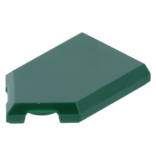 LEGO csempe 2×3 ötszög alakú, sötétzöld (22385)