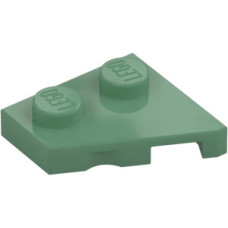 LEGO ék/szárny alakú lapos elem 2x2 balos, homokzöld (24299)