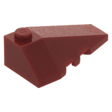 LEGO ék/szárny alakú tetőelem 4x2 jobbos, sötétpiros (43711)