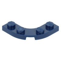 LEGO lapos elem íves sarok 3×3 1/4, sötétkék (68568)