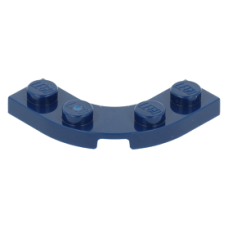 LEGO lapos elem íves sarok 3×3 1/4, sötétkék (68568)