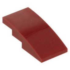 LEGO tetőelem íves 4×2, sötét piros (93606)