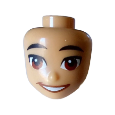 LEGO Friends férfi/fiú fej (Niko), közép sárgásbarna (101222)