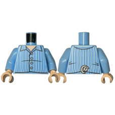 LEGO felsőtest pizsama és malacfarok mintával, világoskék (76382)