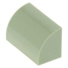 LEGO kocka 1×2×1 íves, homokzöld (37352)