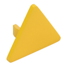 LEGO útjelző tábla 2×2 háromszög alakú, sárga (892/30259)