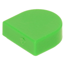 LEGO csempe 1×1 ovális félkör, világoszöld (24246)