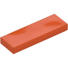 LEGO csempe 1×3, vöröses narancssárga (63864)