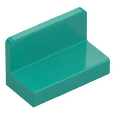 LEGO fal elem 1 x 2 x 1 lekerekített sarkokkal, sötét türkizkék (4865b)