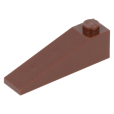 LEGO tetőelem 18°-os 4×1, vörösesbarna (60477)