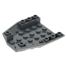 LEGO ék/szárny 6×6×1 fordított, sötétszürke (29115)