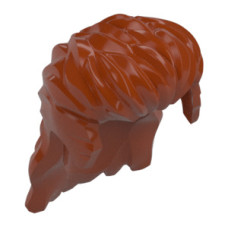 LEGO férfi haj hosszú, sötét narancssárga (24072)
