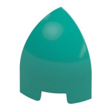 LEGO kocka 1 x 1 x 1 1/3 ívelt sarok, sötét türkizkék (1871)