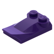 LEGO kocka 2 x 3 x 2/3 két bütyökkel és szárnnyal, sötétlila (47456)