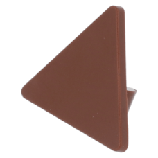 LEGO útjelző tábla 2×2 háromszög alakú fogóval, vörösesbarna (65676)