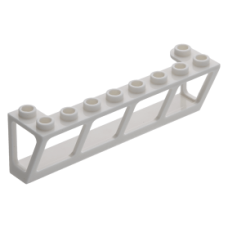 LEGO ablak/szélvédő 2 x 8 x 2 (hajó), fehér (89648)