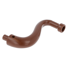 LEGO elefánt ormány/farokvég hosszú, vörösesbarna (43892/80497)