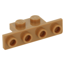 LEGO fordító elem 1×2 - 1×4, középsötét testszínű (2436/28802)