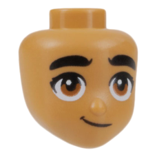 LEGO Friends férfi fej (Leo), testszínű (101191)