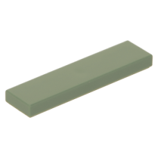 LEGO csempe 1x4, homokzöld (2431)