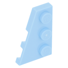 LEGO ék/szárny alakú lapos elem 3x2 balos, világoskék (43723)