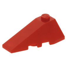 LEGO ék/szárny alakú tetőelem 4x2 balos, piros (43710)