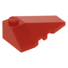 LEGO ék/szárny alakú tetőelem 4x2 jobbos, piros (43711)