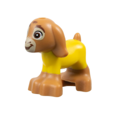 LEGO kecske kecskegida sárga ruhában (Disney Valentino), középsötét testszínű (104974)