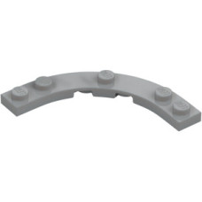 LEGO lapos elem íves sarok 5x5 1/4, világosszürke (80015)