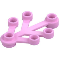 LEGO falevelek lomb 4×3, világos rózsaszín (2423)