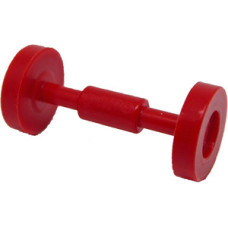 LEGO kocsi/gördeszka kerék, piros (2496)