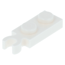 LEGO lapos elem 1x2 fogóval, fehér (78256)