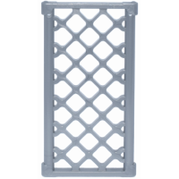 LEGO ablak rácsos 1×4×6, matt ezüst (5032)