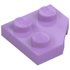 LEGO ék alakú lapos elem 2x2 (45°-os), közép levendulalila (26601)
