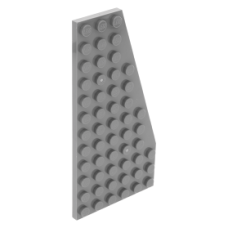 LEGO ék/szárny alakú lapos elem 12×6 jobbos, sötétszürke (30356)