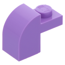 LEGO kocka 1x2×1/3 ívelt, közép levendulalila (6091)