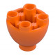 LEGO henger 2x2 kupola alj bütykökkel, narancssárga (24947)