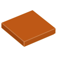 LEGO csempe 2×2, sötét narancssárga (3068b)