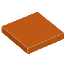 LEGO csempe 2×2, sötét narancssárga (3068b)
