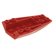LEGO ék/szárny 6×4 íves fordított, piros (43713)