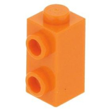 LEGO kocka 1×1×1 2/3 oldalán két bütyökkel, narancssárga (32952)
