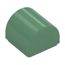 LEGO kocka 1×1×2/3 íves, homokzöld (49307)