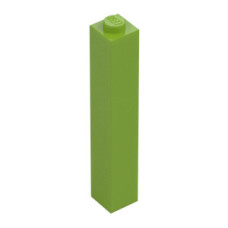 LEGO kocka 1×1×5, lime (2453b)