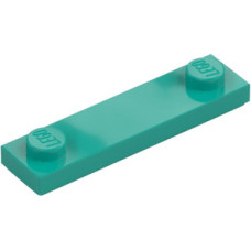 LEGO lapos elem 1x4 2 db bütyökkel, sötét türkizkék (41740)