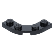 LEGO lapos elem íves sarok 3x3 1/4, fekete (68568)